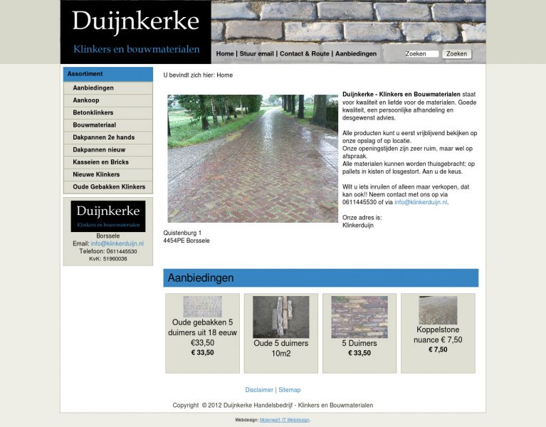 Duijnkerke - Klinkers en Bouwmaterialen